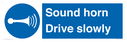 sound-horn-drive-slowly-warehousing-and-delivery-sign~
